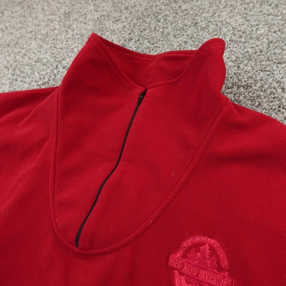 Zero Restriction Pullover Mens L Red GORE WINDSTOPPER Fleece 1/4 Zip Golf Jacket
